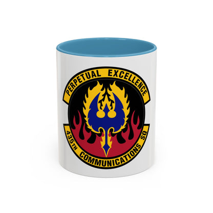 435th Communications Squadron (U.S. Air Force) Accent Coffee Mug
