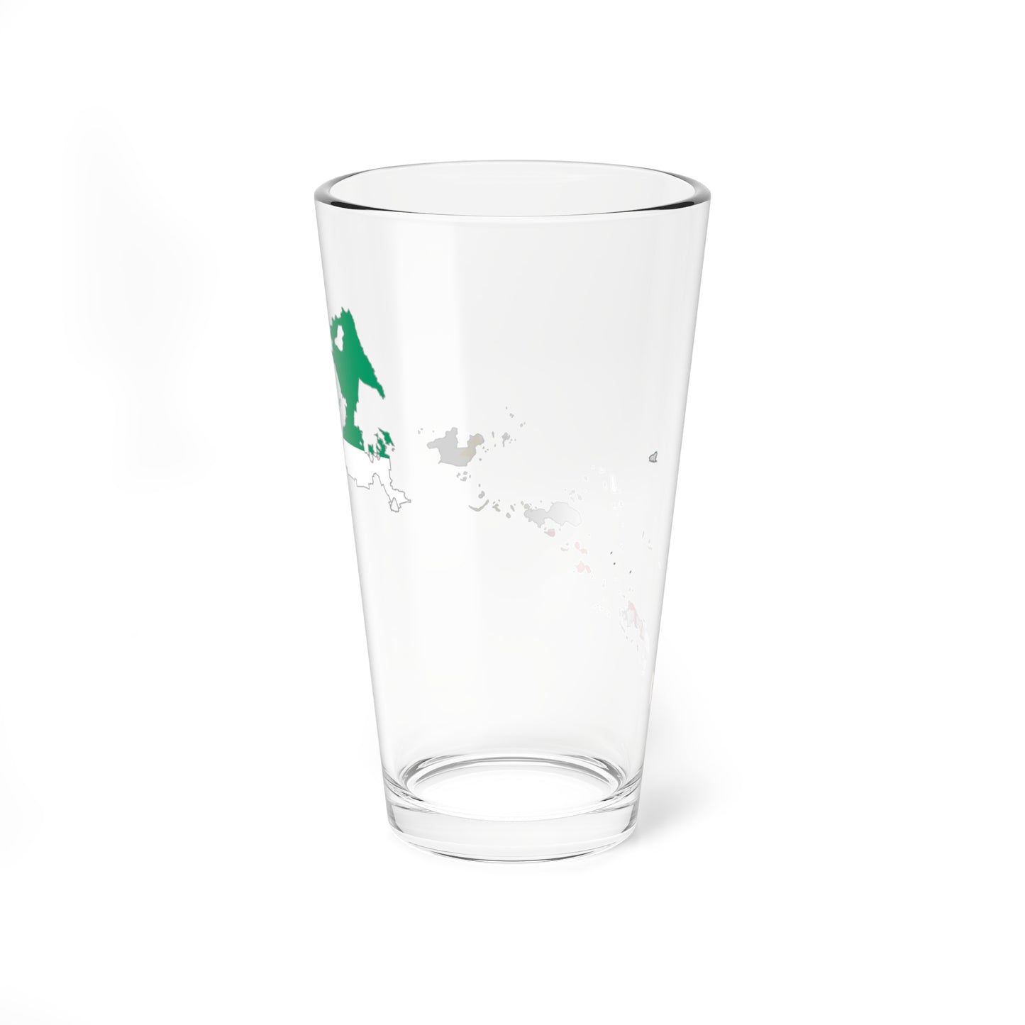 Flag map of Bangsamoro (Philippines) Pint Glass 16oz