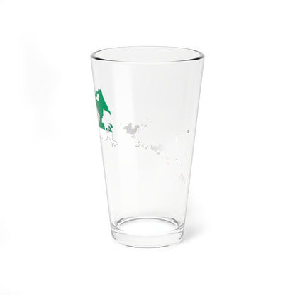 Flag map of Bangsamoro (Philippines) Pint Glass 16oz