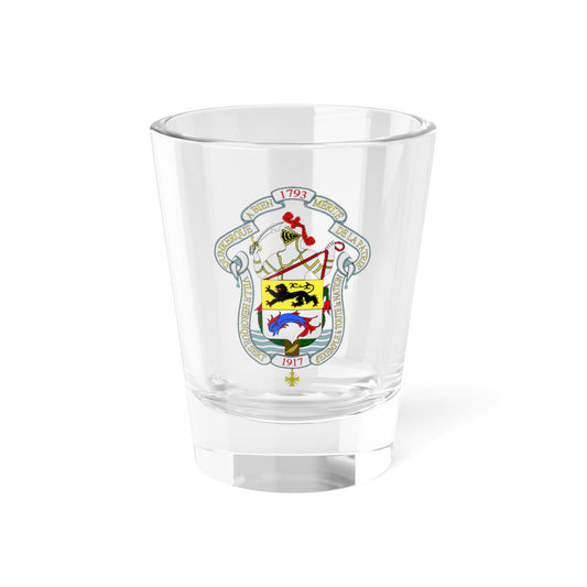 Grandes Armes de la Ville de Dunkerque 1917 (France) (Coat of Arms) Shot Glass 1.5oz