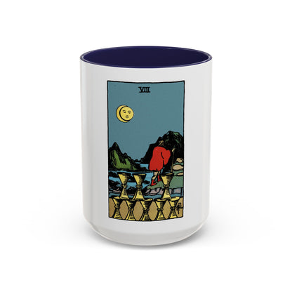 The 8 of Cups (Tarot Card) Accent Coffee Mug