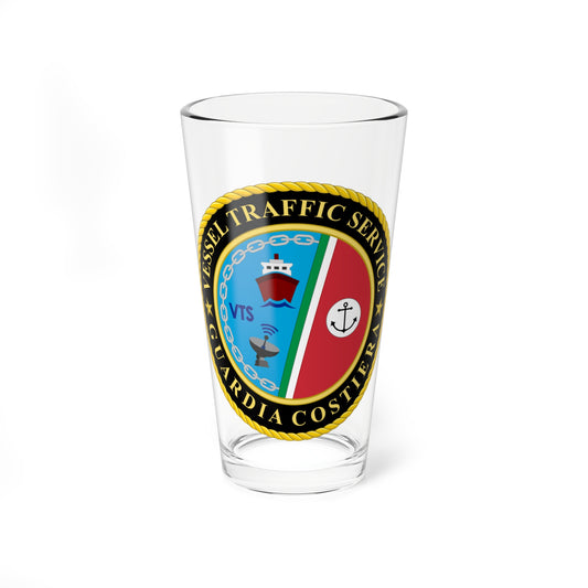 Vessel traffic service - Italian Coast Guard (Italy) (Coat of Arms) Pint Glass 16oz