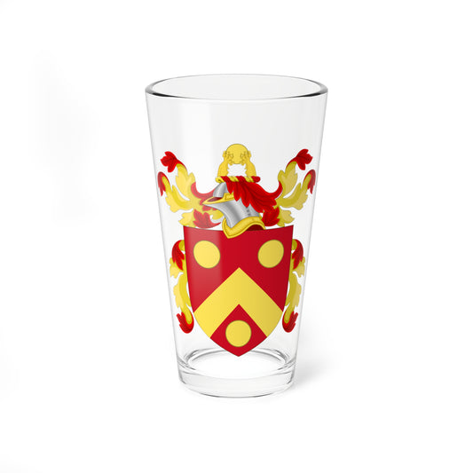 Coat of Arms of William Avery (United States) (Coat of Arms) Pint Glass 16oz