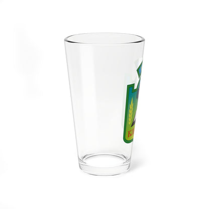 Герб Клубівці (Ukraine) (Coat of Arms) Pint Glass 16oz
