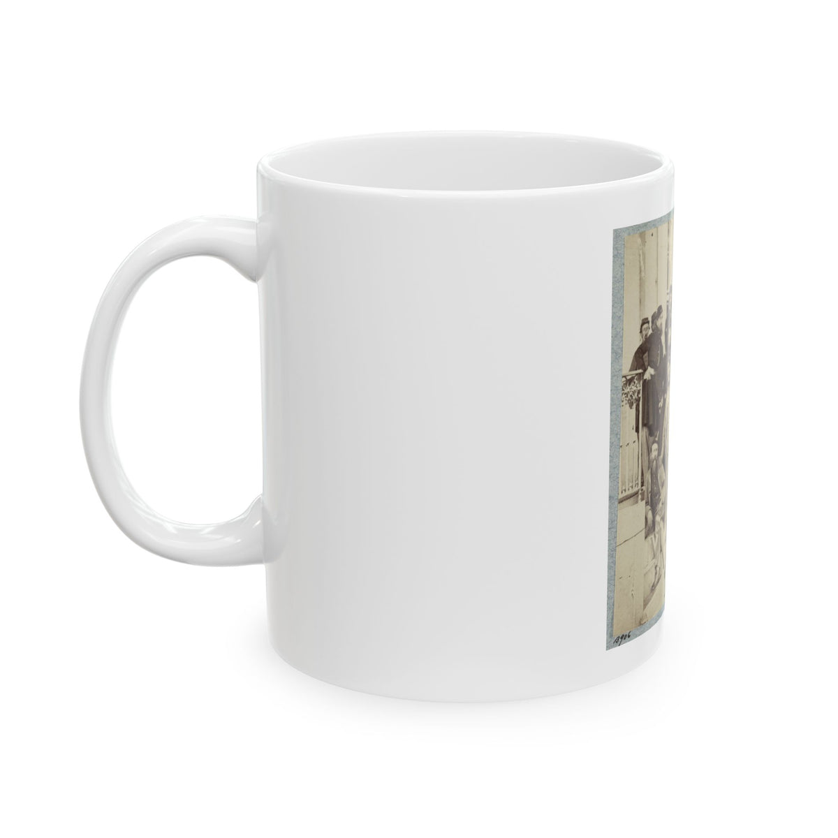 7th New York State Militia, Camp Cameron, D.C., 1861 028 (U.S. Civil War) White Coffee Mug