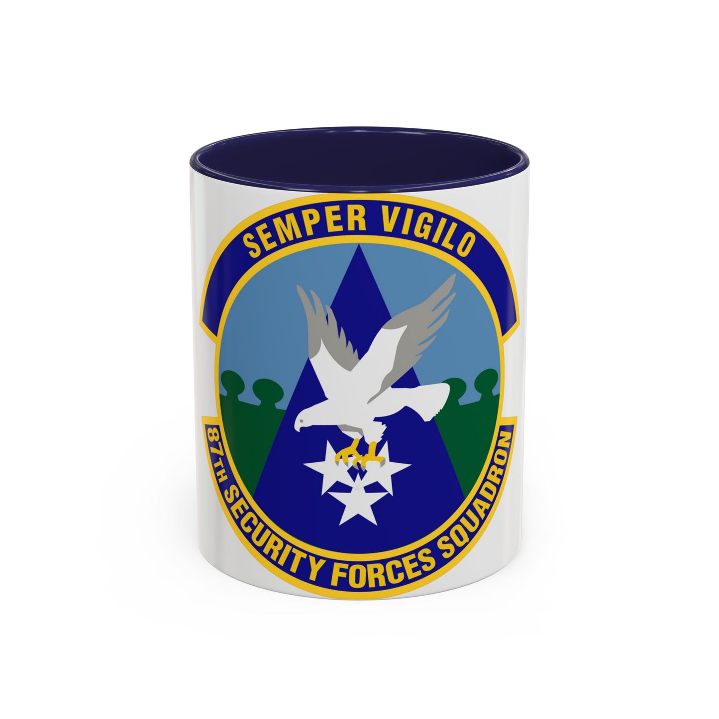 87 Security Forces Squadron AMC (U.S. Air Force) Accent Coffee Mug