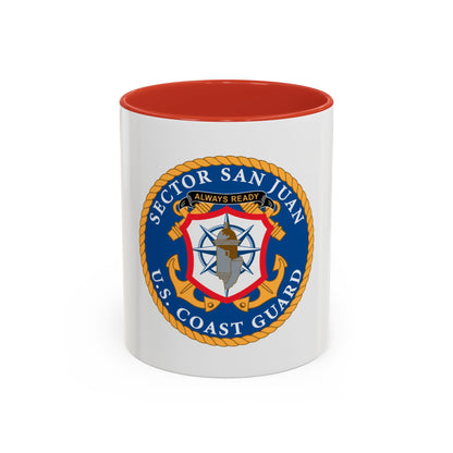 USCG Sector San Juan (U.S. Coast Guard) Accent Coffee Mug