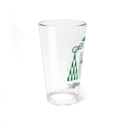 Escudo de Carlos Escribano Subías arzobispo (Spain) (Coat of Arms) Pint Glass 16oz