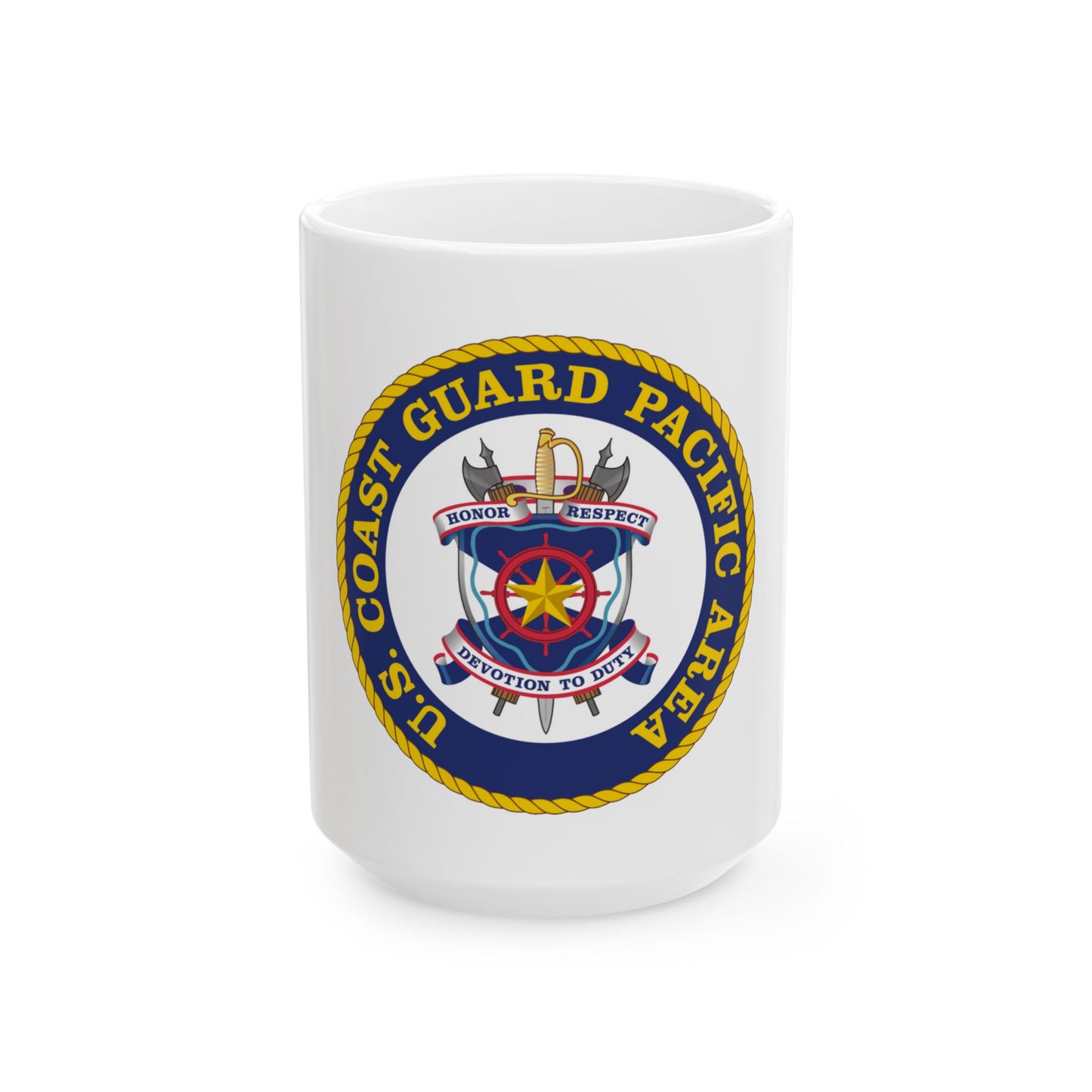 USCG Pacific Area (U.S. Coast Guard) White Coffee Mug