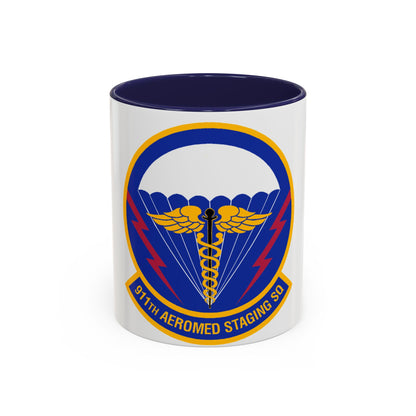 911 Aeromedical Staging Squadron AFRC (U.S. Air Force) Accent Coffee Mug