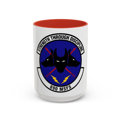 890 Missile Security Forces Squadron AFGSC (U.S. Air Force) Accent Coffee Mug