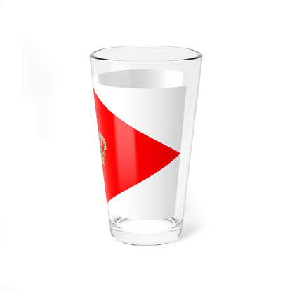 Army Rank Flag of Denmark - King (Denmark) Pint Glass 16oz