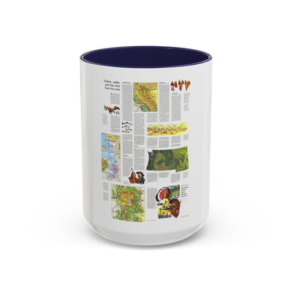USA - Northwest 2 (1973) (Map) Accent Coffee Mug
