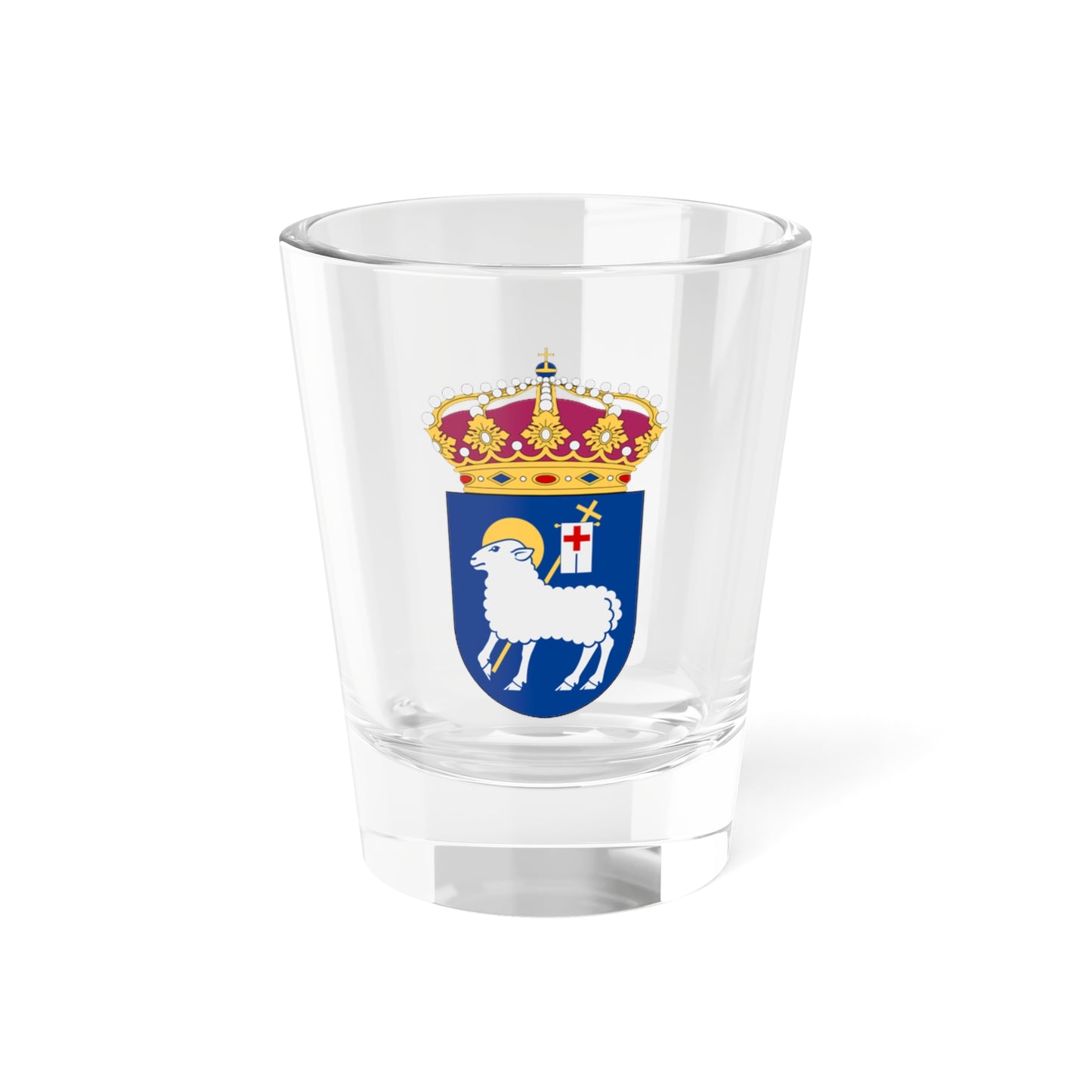 HMS Gotland vapen flygplanskryssare (Sweden) (Coat of Arms) Shot Glass 1.5oz