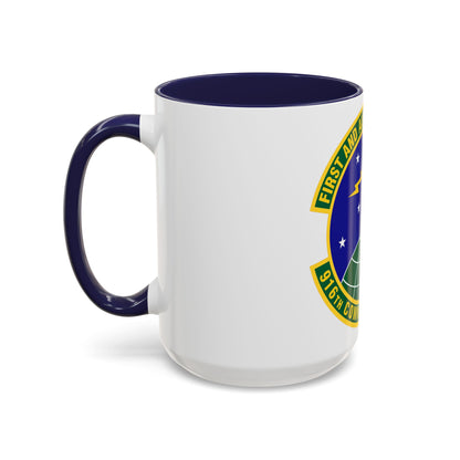 916th Communications Squadron (U.S. Air Force) Accent Coffee Mug