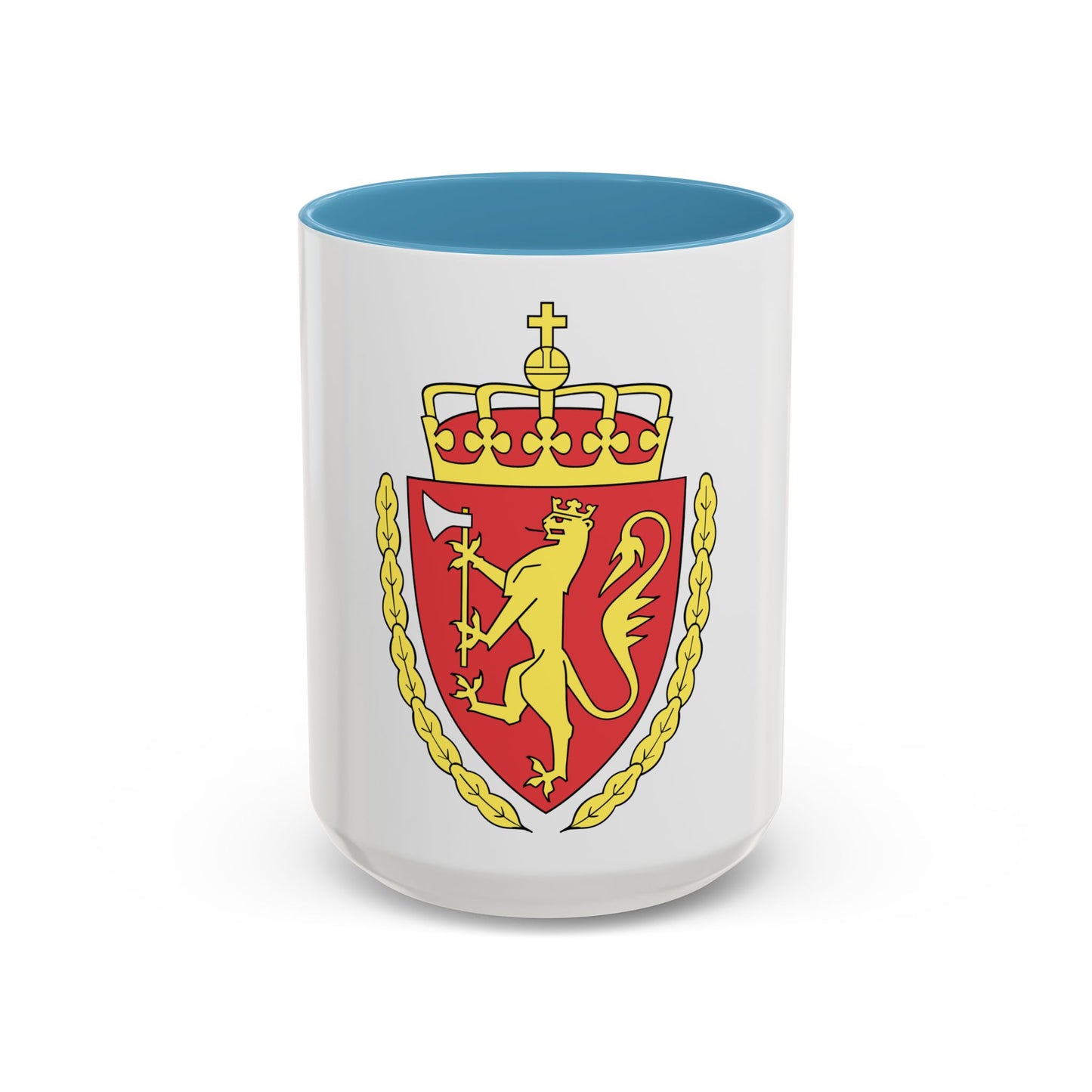 Coat of arms of the Norwegian Customs Service - Accent Coffee Mug