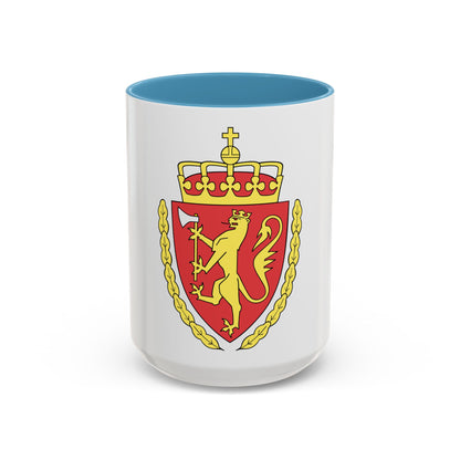 Coat of arms of the Norwegian Customs Service - Accent Coffee Mug