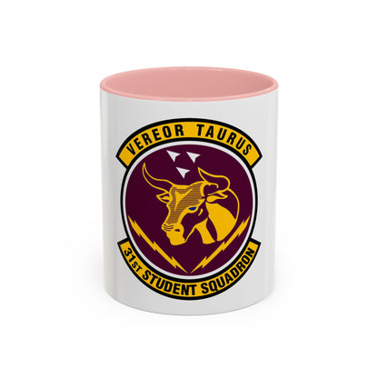 31 Student Sq AETC (U.S. Air Force) Accent Coffee Mug