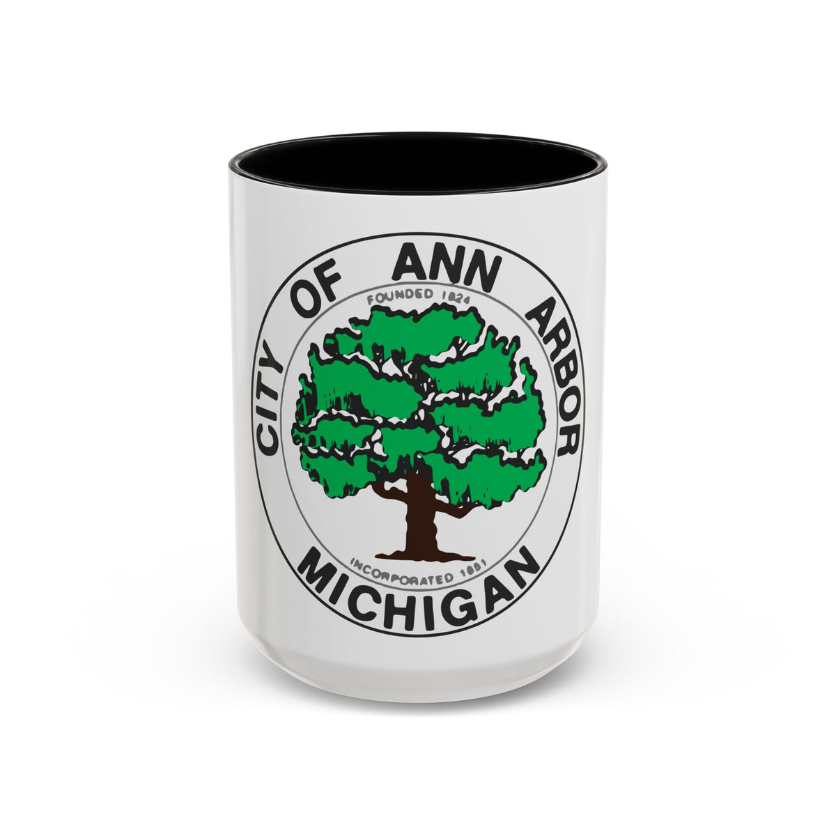 Seal of Ann Arbor Michigan - Accent Coffee Mug