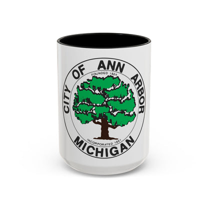 Seal of Ann Arbor Michigan - Accent Coffee Mug
