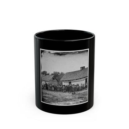 Beaufort, South Carolina. Group Of Negroes On J.J. Smith's Plantation (U.S. Civil War) Black Coffee Mug
