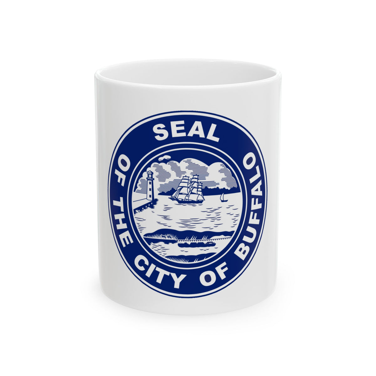 Seal of Buffalo New York - White Coffee Mug