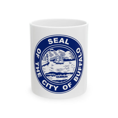 Seal of Buffalo New York - White Coffee Mug
