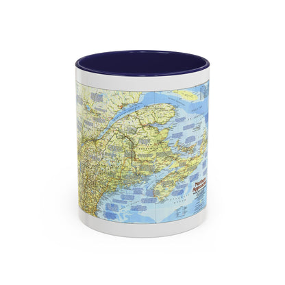 USA - Northern Approaches 1 (1985) (Map) Accent Coffee Mug