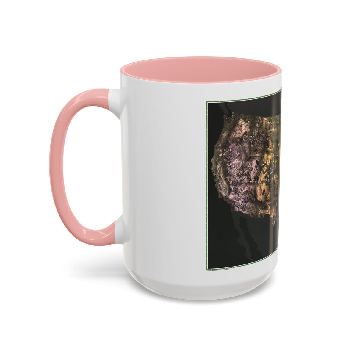 USA - Portrait U.S.A (1976) (Map) Accent Coffee Mug