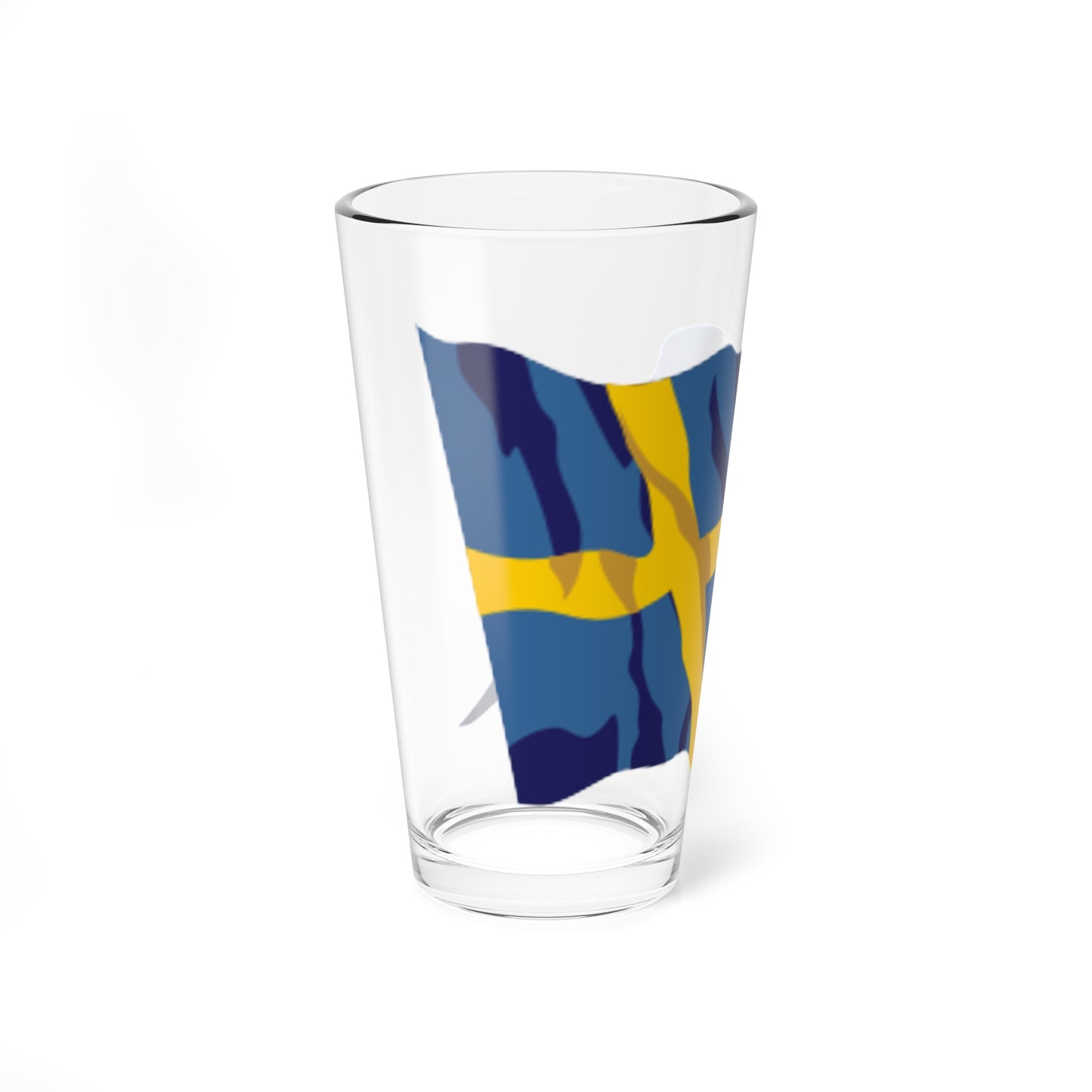 Sweden flag waving icon (Sweden) Pint Glass 16oz