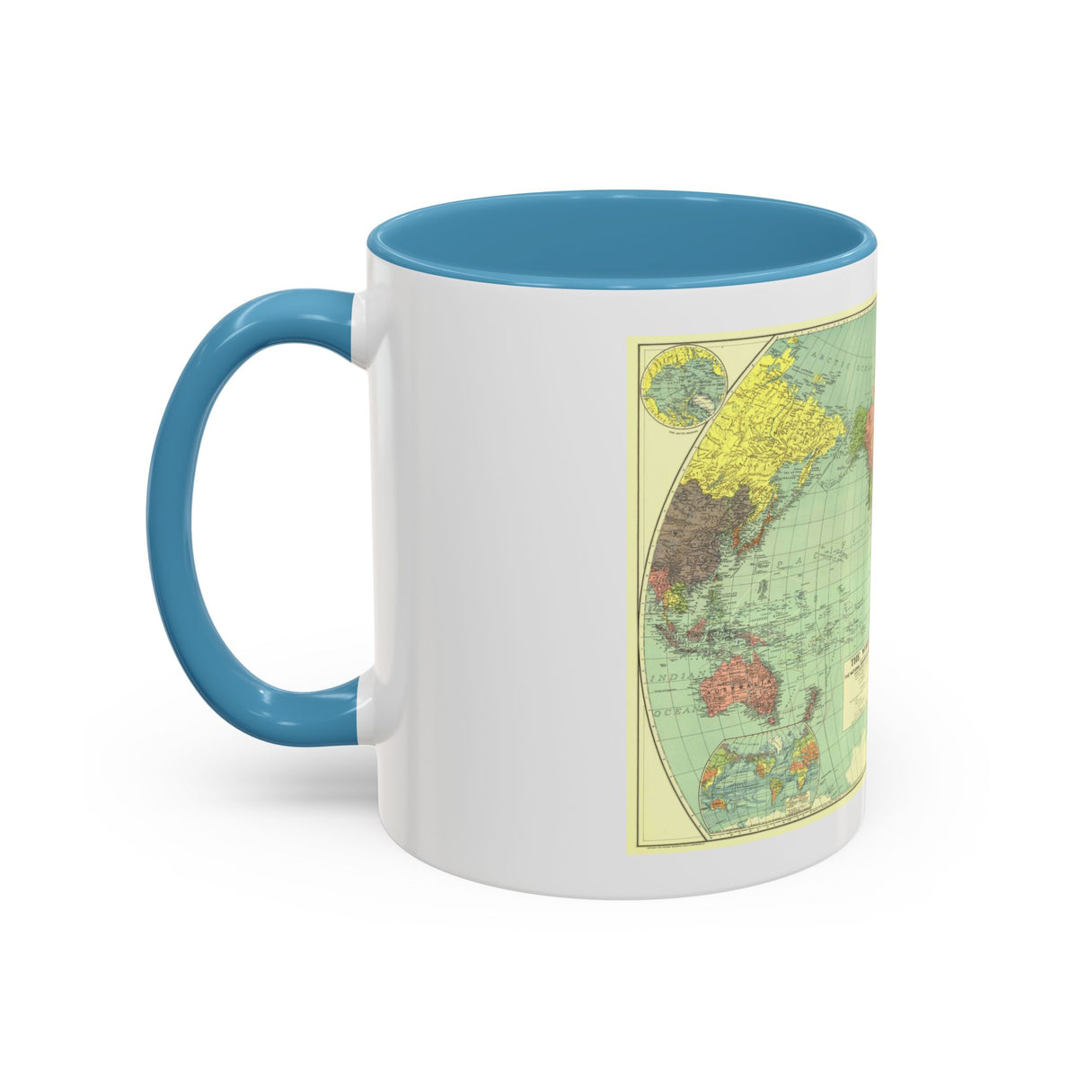 World Map (1932) (Map) Accent Coffee Mug