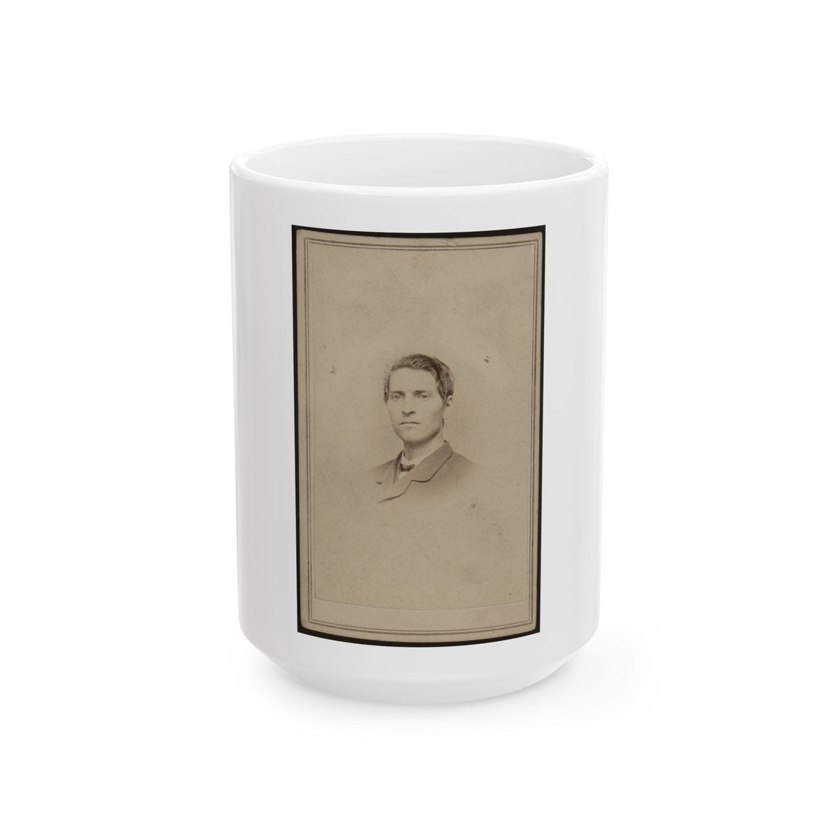 Anson Rider, Junior, Bust Portrait, Facing Slightly Left (U.S. Civil War) White Coffee Mug