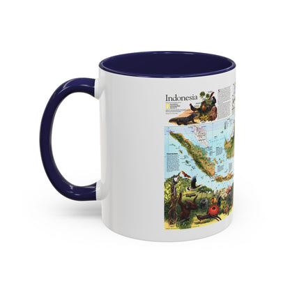 Indonesia 2 (1996) (Map) Accent Coffee Mug