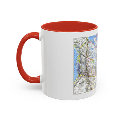 Canada (1972) (Map) Accent Coffee Mug