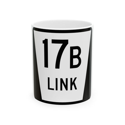 N LINK 17B (Nebraska) (Road Sign) White Coffee Mug