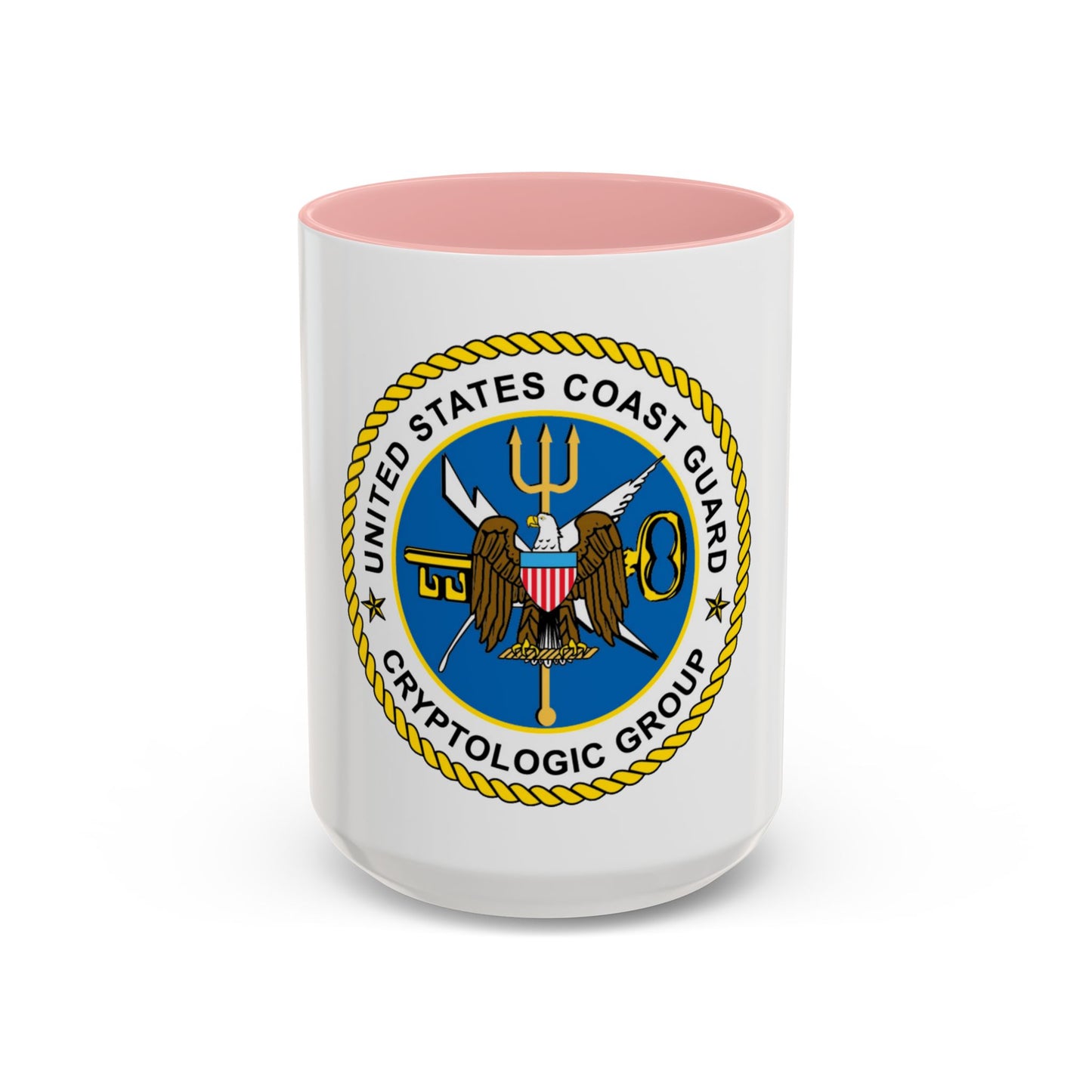 USCG Cryptologic Group (U.S. Coast Guard) Accent Coffee Mug