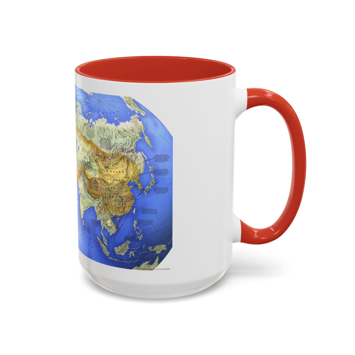 Mongol Khans and Their Legacy (1996) (Map) Accent Coffee Mug