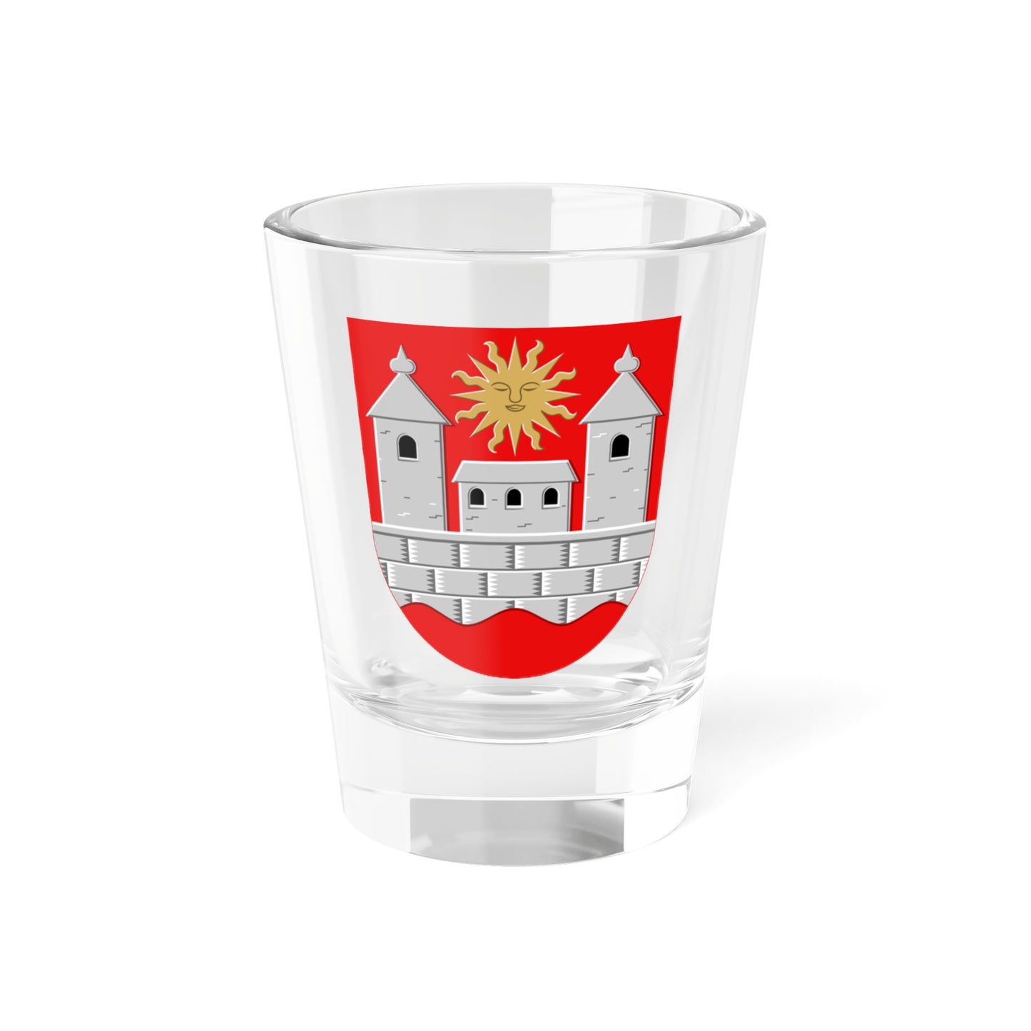 Hämeenlinna.vaakuna (Finland) (Coat of Arms) Shot Glass 1.5oz