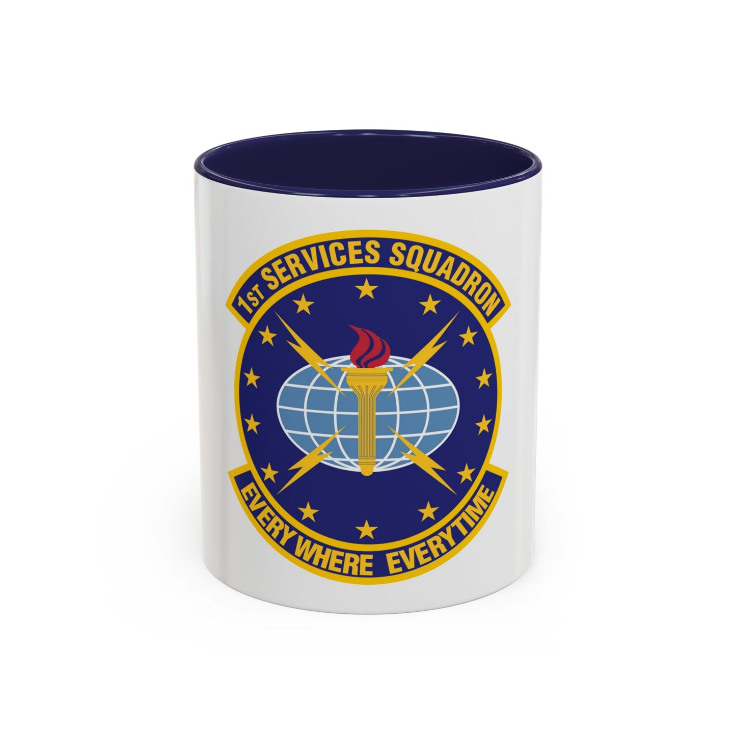 1st Services Squadron (U.S. Air Force) Accent Coffee Mug