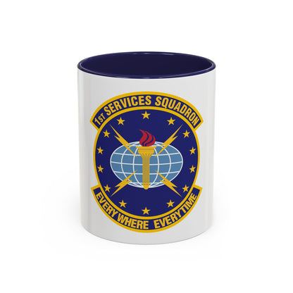1st Services Squadron (U.S. Air Force) Accent Coffee Mug
