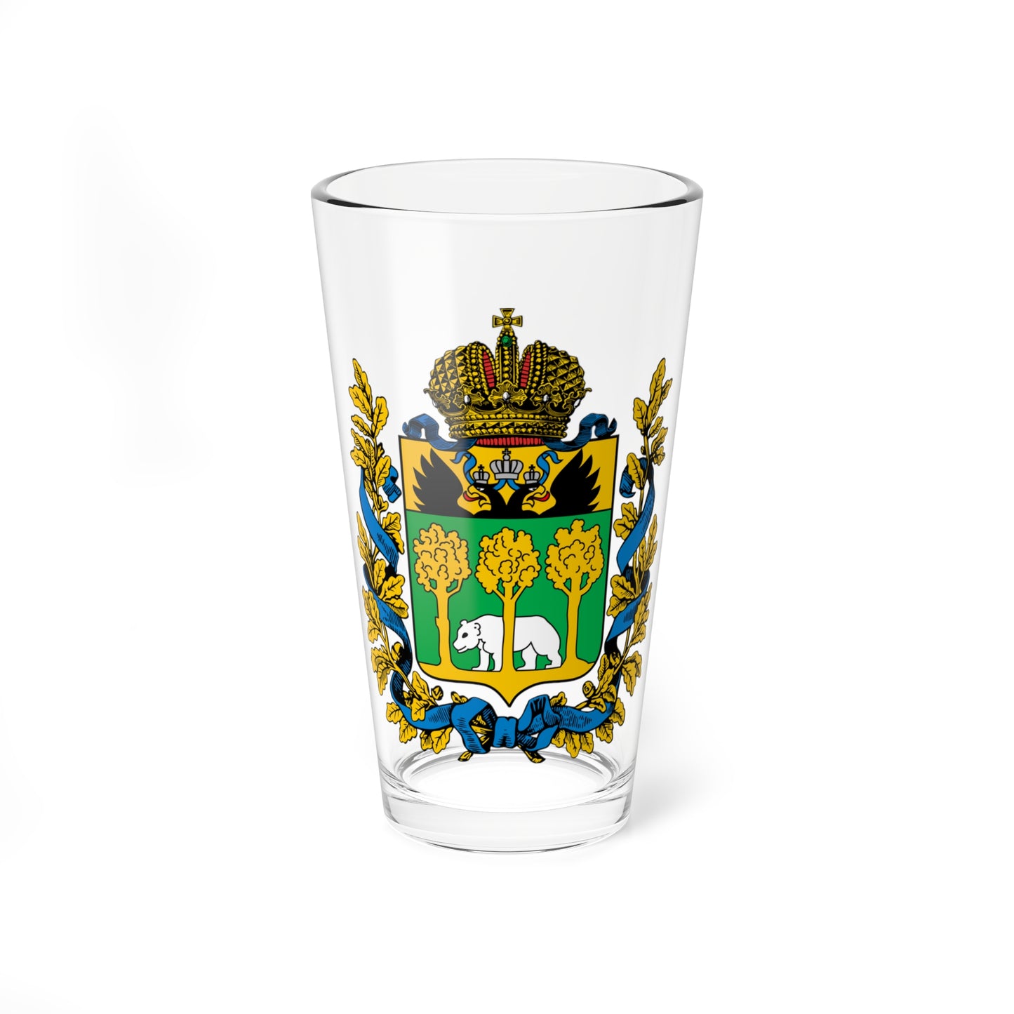 Coats of arms of Kholm Governorate (Russia) (Coat of Arms) Pint Glass 16oz