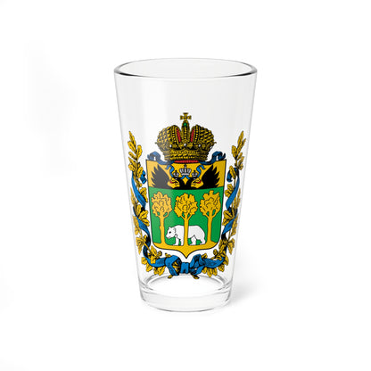 Coats of arms of Kholm Governorate (Russia) (Coat of Arms) Pint Glass 16oz