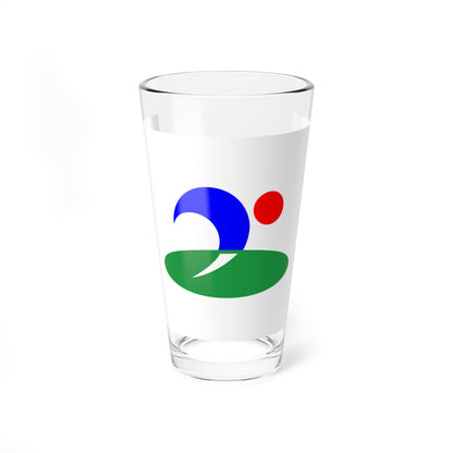 Flag of Kami Nagano 1997-2005 (Japan) Pint Glass 16oz