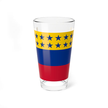 Flag of the Venezuelan Federation Barinas june 1859 (Venezuela) Pint Glass 16oz