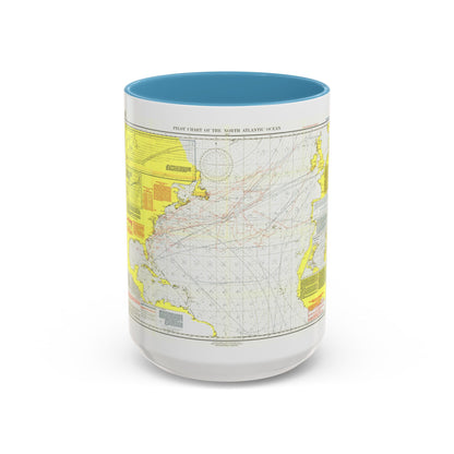 Atlantic Ocean - North (1903) (Map) Accent Coffee Mug