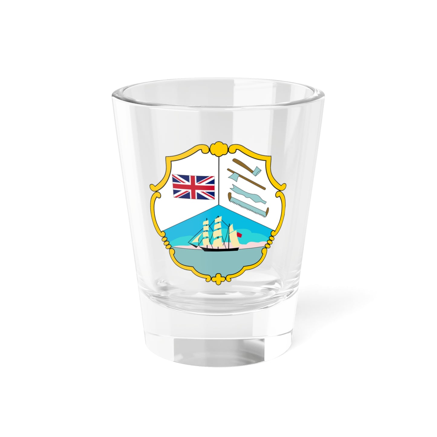 Coat of arms of British Honduras (1819-1907) - Shot Glass 1.5oz