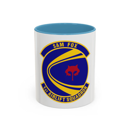1st Airlift Squadron (U.S. Air Force) Accent Coffee Mug