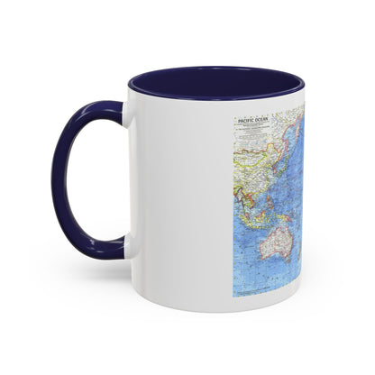 Pacific Ocean (1969) (Map) Accent Coffee Mug
