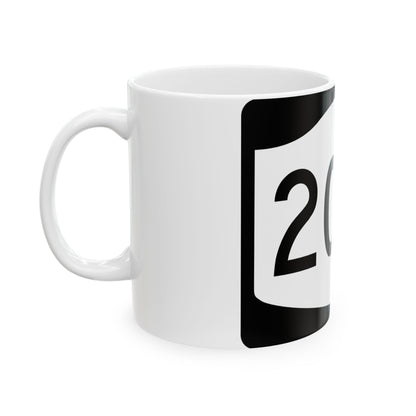 NY-20SY (New York) (Road Sign) White Coffee Mug