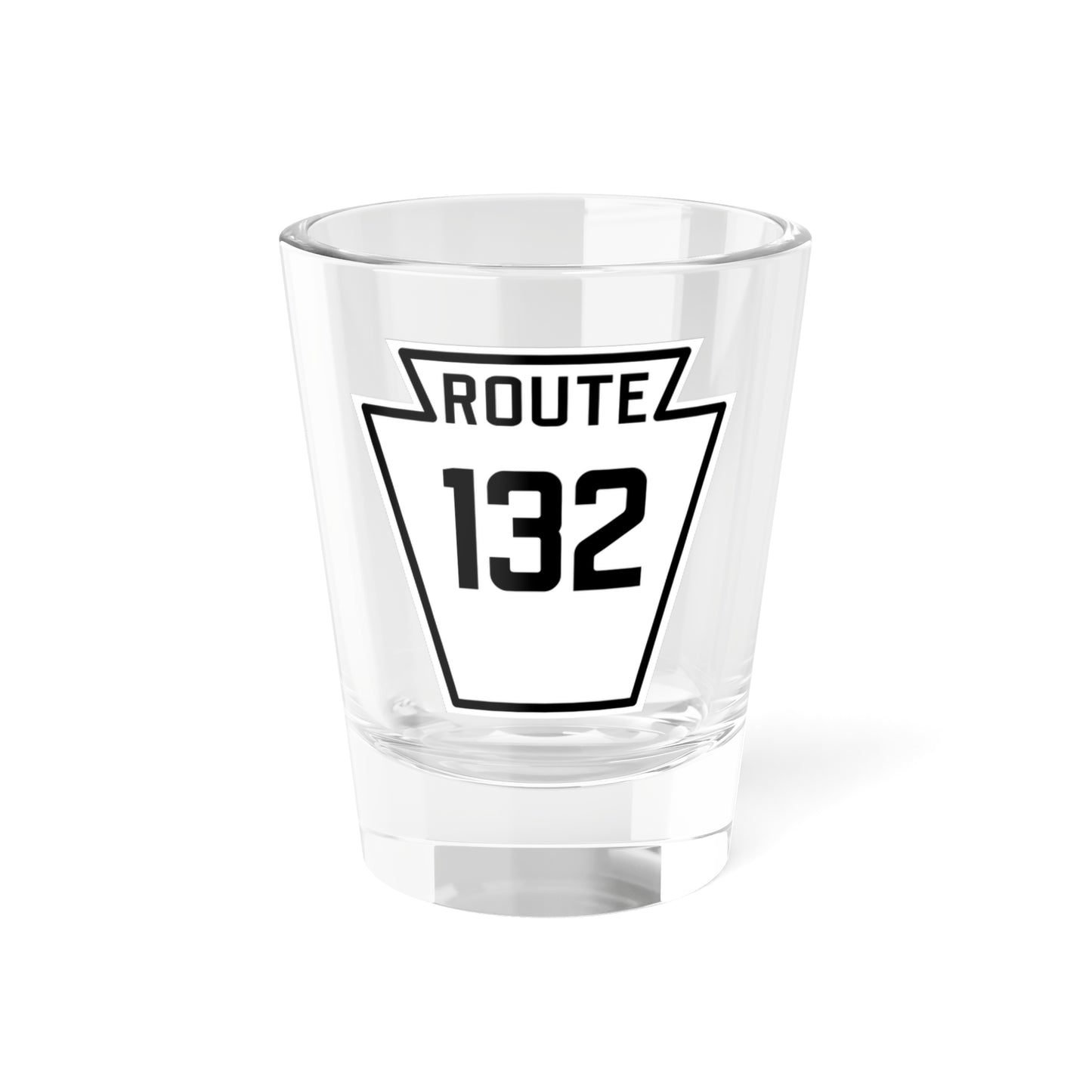 PA-132 1926 (Pennsylvania) (Road Sign) Shot Glass 1.5oz
